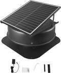 VEVOR, Extrator de casa de banho, Solarbetriebener, 42 W, 79287 L, com comando à distância, metal, Preto, para uso diário