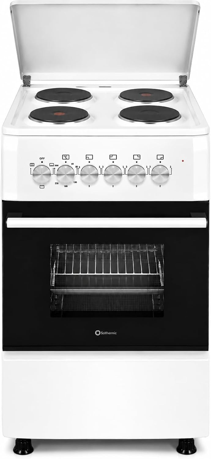 Fogão independente, SOLTHERMIC, F5S04E3W, 60 L, 62 L, 26,3 kg, 50 × 55 cm, Branco, para a cozinha