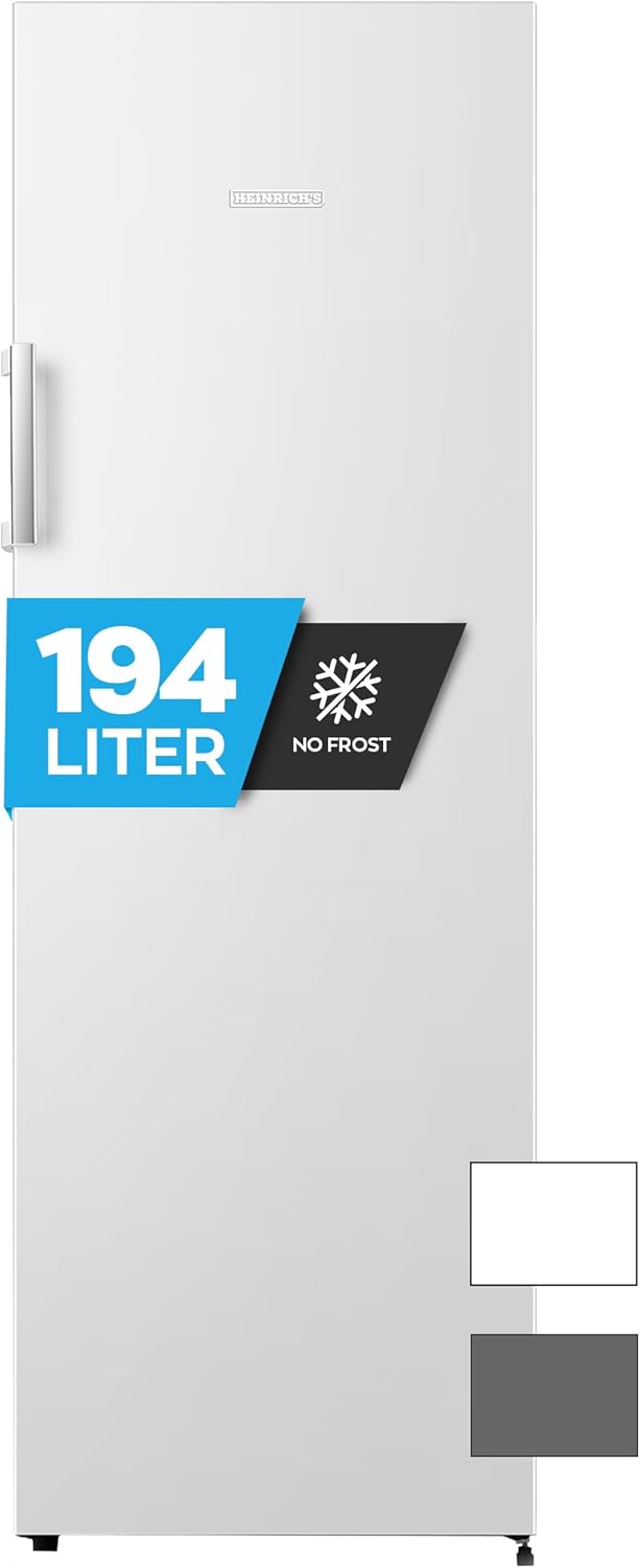 Congelador vertical, Heinrich ́s, Gefrierschrank, 41 dB, 56,2 cm, 55,0 cm, 169,1 cm, 50,26 kg, Branco, para uso diário