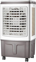 Ventoinha de torre, Generic, 3 níveis, com comando à distância, com rodas, Branco / Cinzento, para uso diário