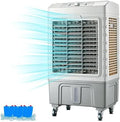 Climatizador evaporativo, Generic, 120, 60L, com rodas, Branco / Cinzento, para uso diário