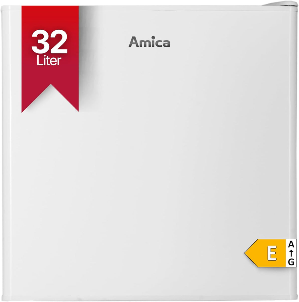 Congelador vertical, Amica, Mini, 5 cm, 32L, 3010 W, 50 × 48 × 44,5 cm, altura regulável, regulável, Branco, para uso diário