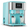 Klarstein, Máquina de cubos de gelo, Eisw, 1,8L, 15kg, 12 W, com função de autolimpeza, Türkis / Prateado, para uso diário