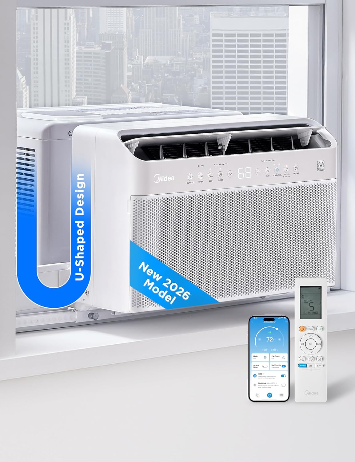 Ar condicionado, Midea, Branco, para uso diário