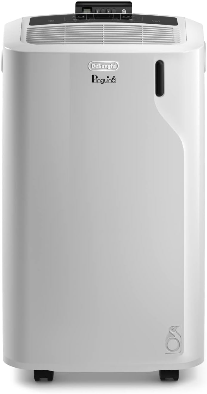 Ar condicionado portátil, De'Longhi, Pinguino, classe energética A, com comando à distância, com temporizador, com controlo por aplicação, Branco