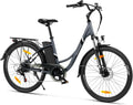 Bicicleta, Touroll, 250W, 36V, 15.6Ah, 25km/h, com rodas, Preto / Cinzento, para uso diário