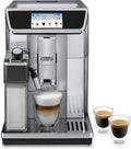 Máquina de café automática, De'Longhi, PrimaDonna, 4,3 ', 200 g, com controlo por aplicação, aço inoxidável, aço, Prateado, para a cozinha