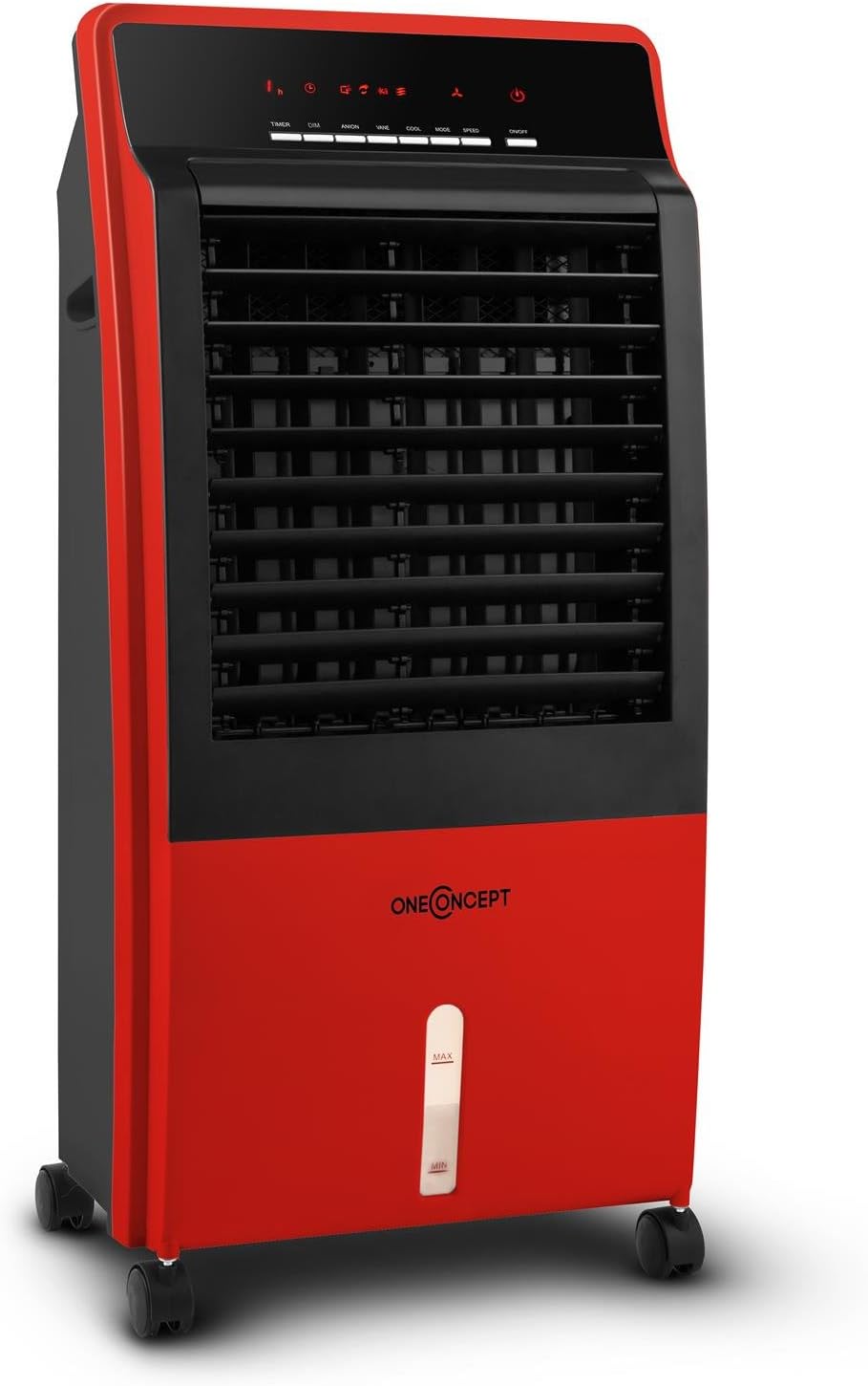 Ar condicionado portátil, Oneconcept, CTR-1, Vermelho / Preto, para uso diário