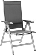 Espreguiçadeira, KETTLER, Basic, 61 cm, 65 cm, 109 cm, dobrável, regulável, aço inoxidável, aço, Prateado / Antracite, para uso diário
