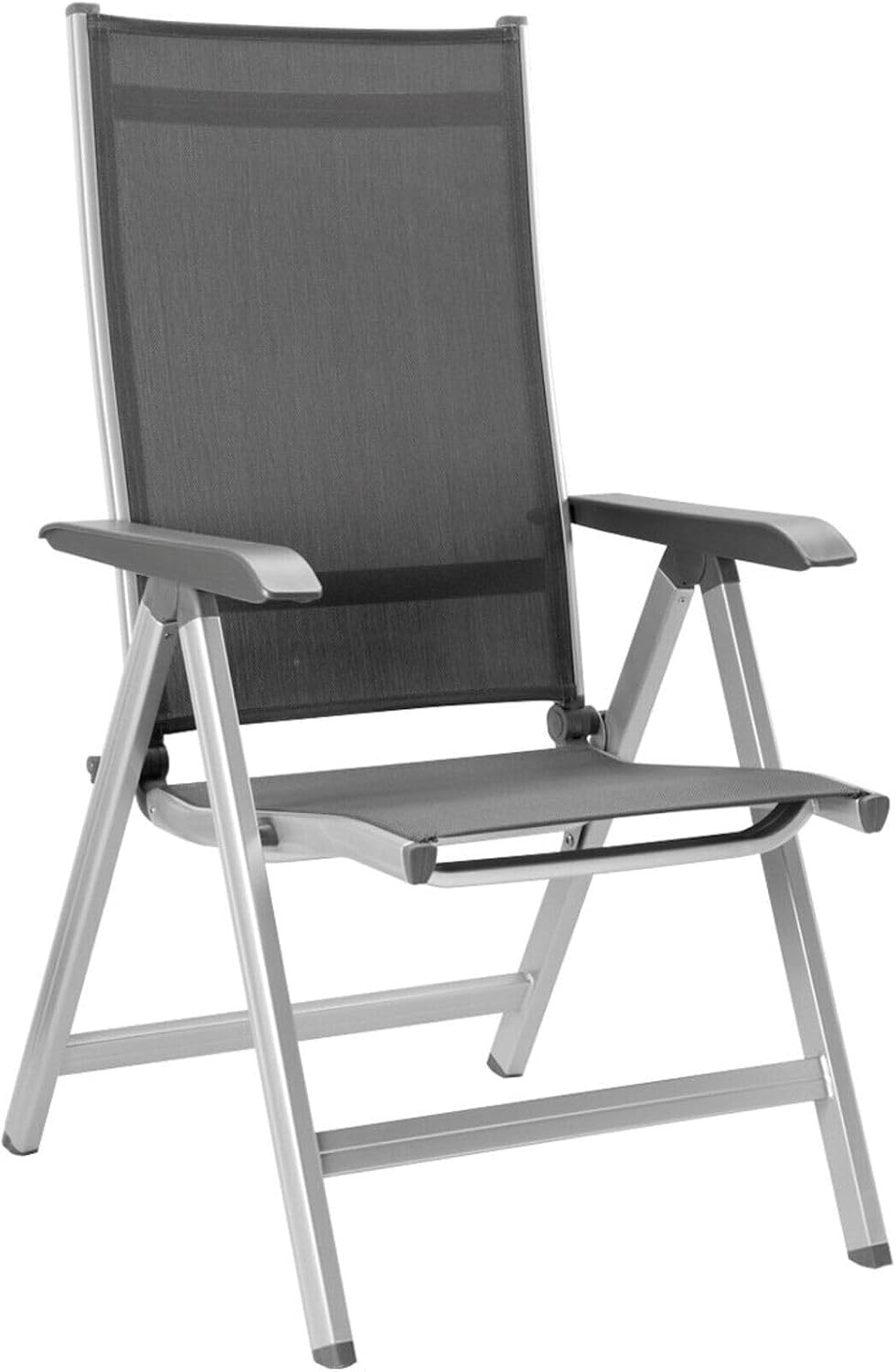 Espreguiçadeira, KETTLER, Basic, 61 cm, 65 cm, 109 cm, dobrável, regulável, aço inoxidável, aço, Prateado / Antracite, para uso diário