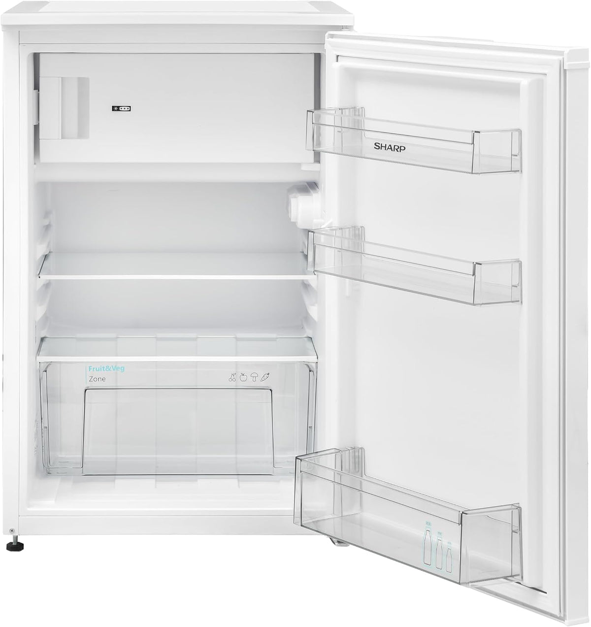 Minifrigorífico, SHARP, SJ-UD121T2W-EU, 121L, 17L, 105 L, classe energética D, Branco, para uso diário