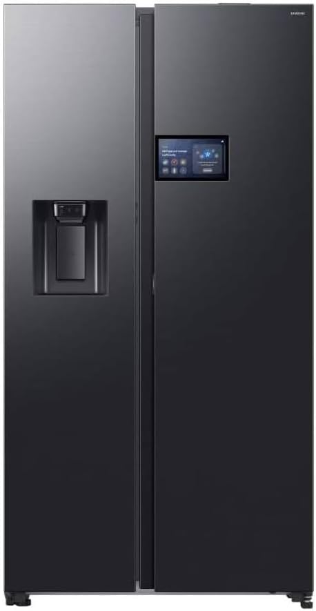 Samsung, Frigorífico combinado, Side, 614 L, 72,6 cm, 91,2 × 178,4 × 72,6 cm, 112 kg, com controlo por aplicação, aço, Antracite, para uso diário