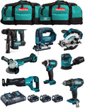 Makita, Berbequim aparafusador, MK801, 18V, 5,0 Ah, metal, Türkis / Preto, para trabalhos de manutenção