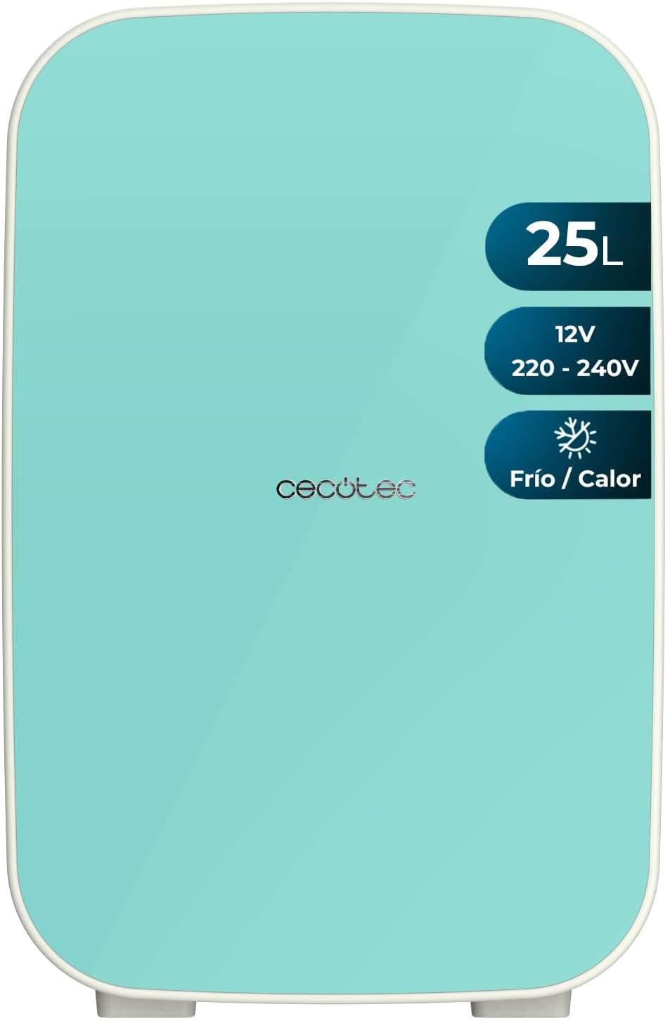 Minifrigorífico, Cecotec, Kleiner, 25L, 12V, 220V, MintVerde, para uso diário