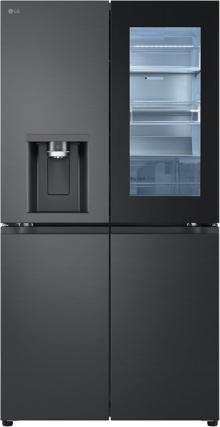 LG, Frigorífico combinado, GMG961NPKE, 637 L, com controlo por aplicação, Preto, para uso diário
