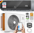 Ar condicionado split, KESSER, Klimaanlage, 5.300W, com comando à distância, com temporizador, com controlo por aplicação, Antracite / Branco