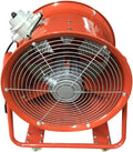 Soprador de folhas, Bdneygtyr, 1100W, 2800 U/min, 73 dB, 18 ', com rodas, aço, plástico, Laranja / Prateado, para utilização no exterior