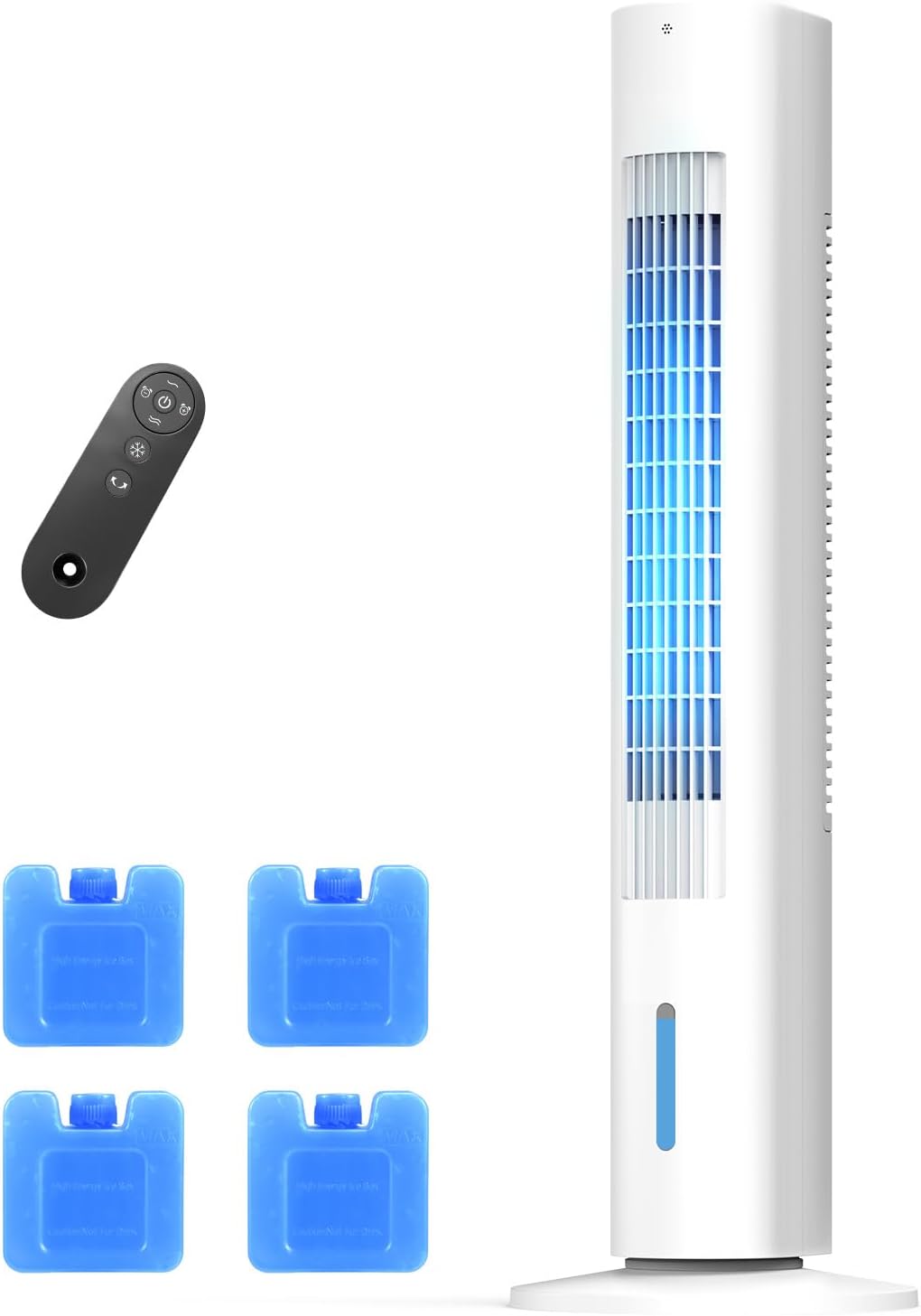 Ar condicionado portátil, AIRTHRYL, 1 L, 88,9 cm, 38,1 cm, com temporizador, Branco / Azul, para uso diário