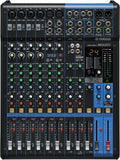 Mesa de mistura, Yamaha, MG12XU, Preto / Azul, para uso diário