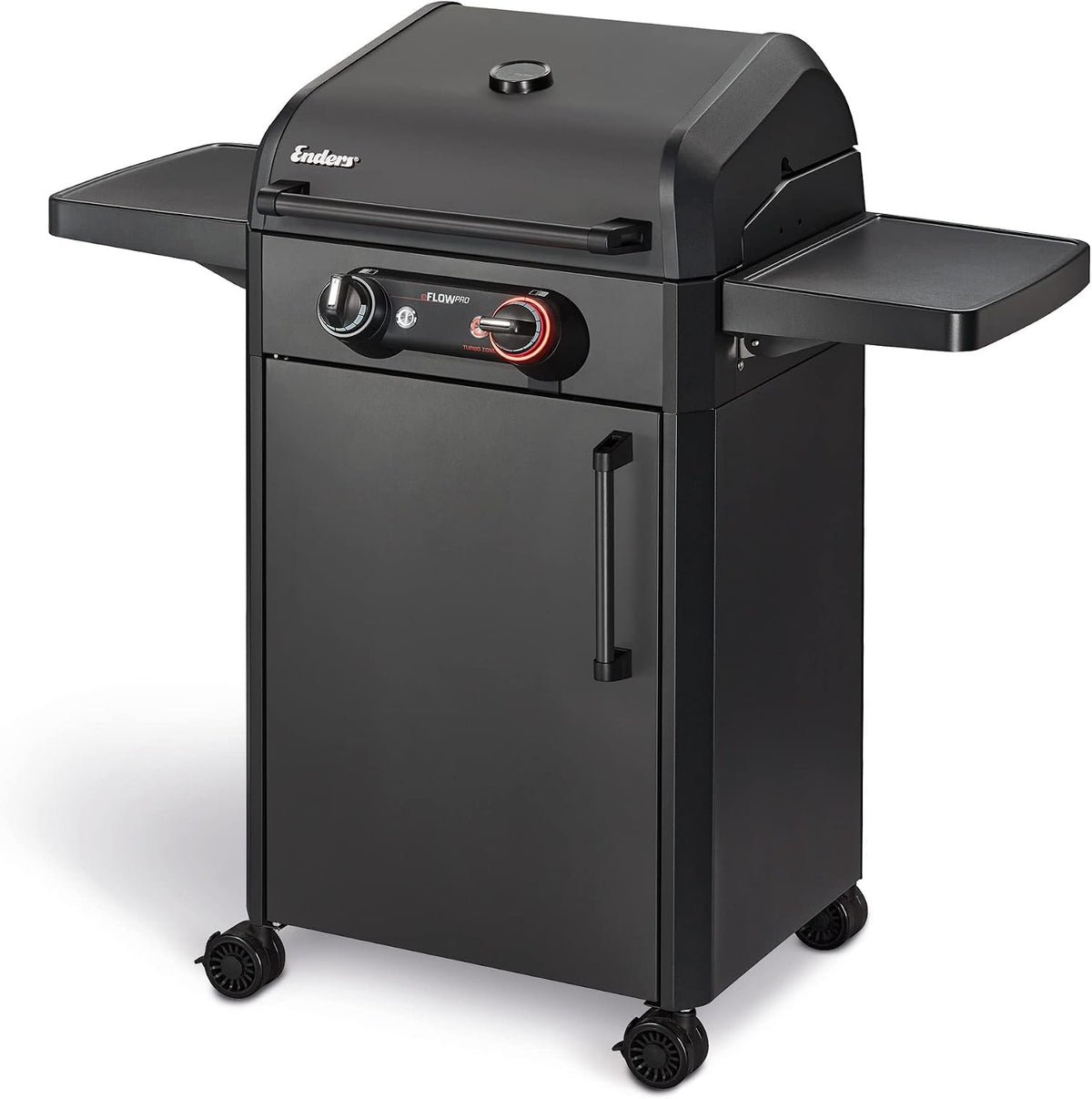 Grelhador elétrico, Enders, Elektrogrill, 3 kW, dobrável, com iluminação LED, aço inoxidável, aço, Preto, para utilização no exterior
