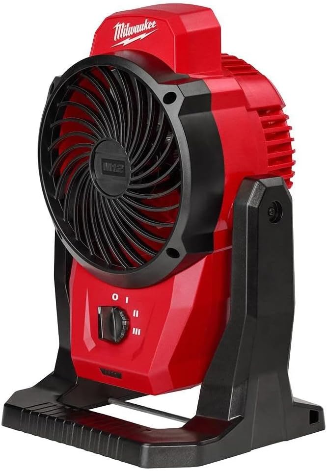 Soprador de folhas, Milwaukee, Elektrowerkzeug, 18 V, 14 km/h, 15,2 cm, 5,1 cm, 33 cm, com comando à distância, com temporizador, Vermelho / Preto