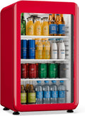 Frigorífico para bebidas, KLARSTEIN, 95 L, 0 a, com iluminação LED, com prateleiras, vidro, Multicolor, para uso diário