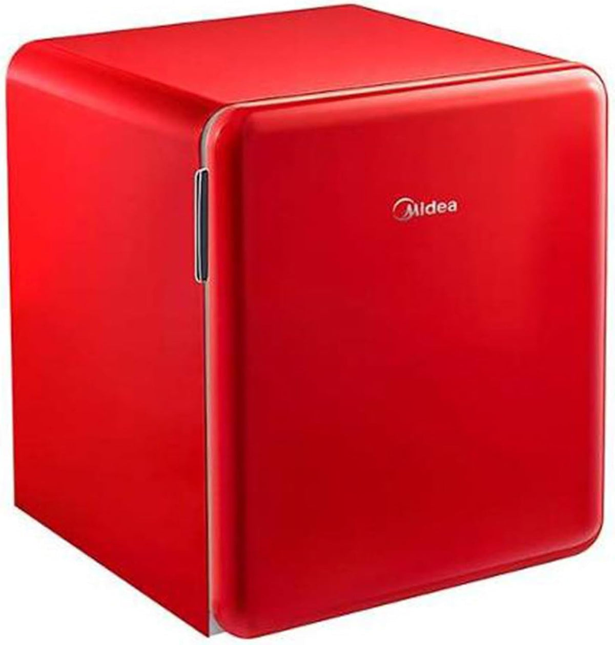 Minifrigorífico, Midea, MDRD86SLE32, aço, Vermelho, para uso diário