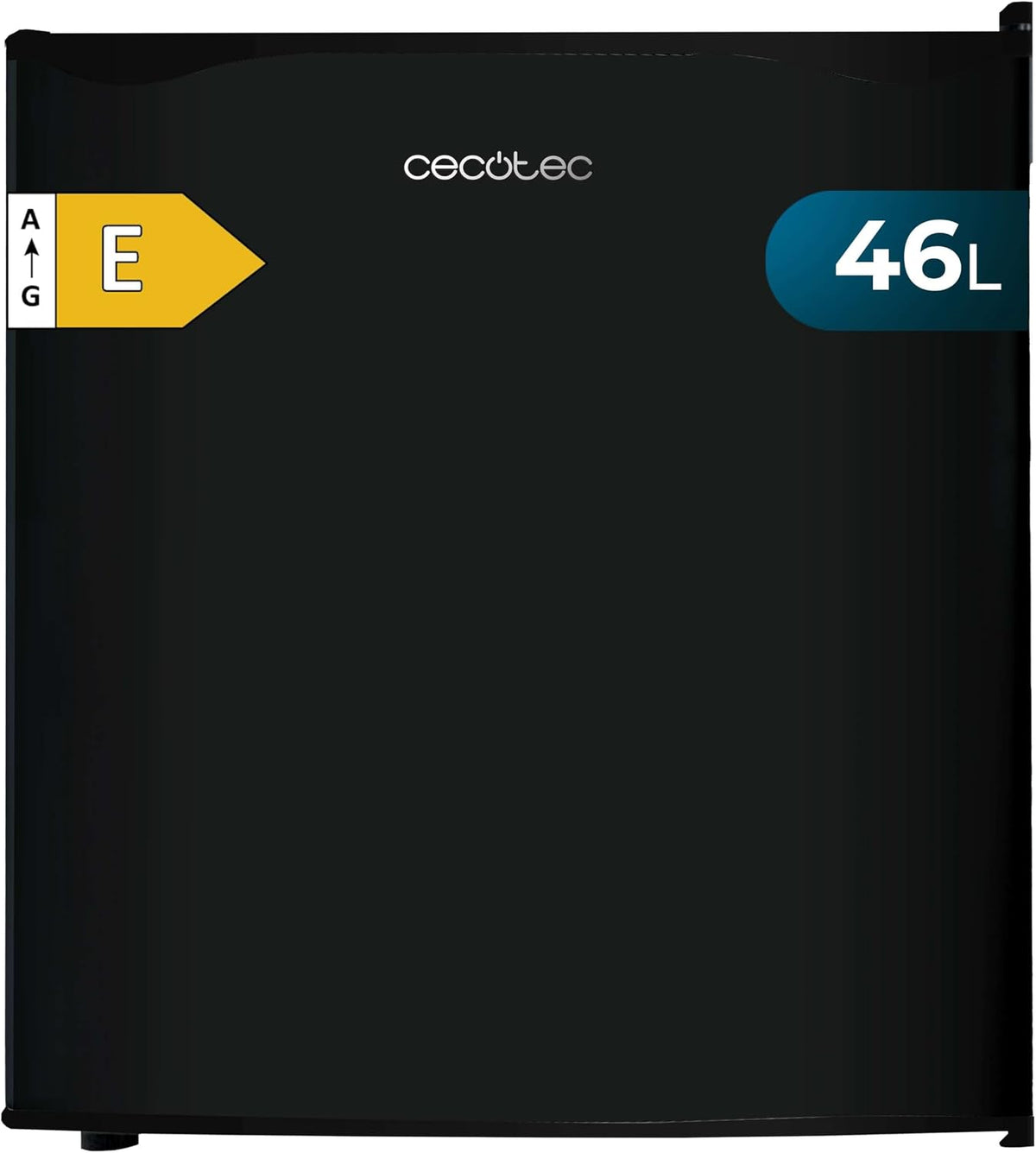 Minifrigorífico, Cecotec, Mini-K, 46 l, 20000 L, 48,7 cm, 48 cm, aço inoxidável, aço, Preto, para uso diário