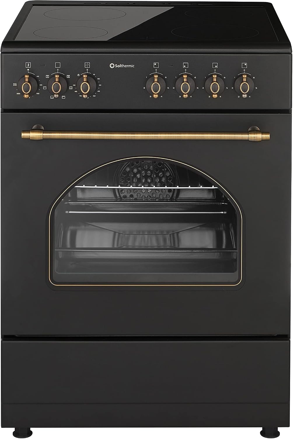 Fogão independente, SOLTHERMIC, COZINHA, 60 L, com temporizador, Preto, para a cozinha