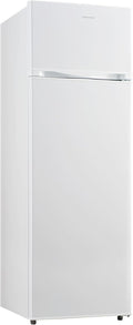 Frigorífico combinado, INFINITON ELECTRONICS, FG-A164B, 239 L, 160 cm, Classe E, com iluminação LED, com prateleiras, alumínio, vidro, Branco