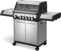 Grelhador a gás, Enders, Gasgrill, 4,2 kW, aço inoxidável, aço, Prateado / Preto, para utilização no exterior