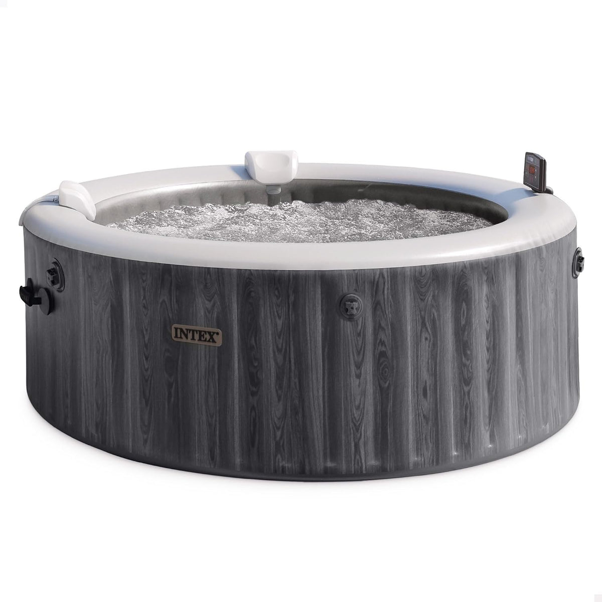 Spa insuflável, Intex, SPA, 6 Pessoas, 1.098 L, 2.200 W, 1.741 l, 216 × 71 cm, com iluminação LED, com controlo por aplicação, plástico, Natural