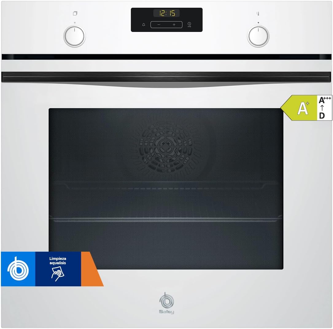 Forno de encastre, Balay, 3HB5131B3, 60 cm, 30,8 kg, 60 × 60 cm, vidro, Preto, para a cozinha