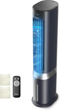 Ar condicionado portátil, Midea, Sensicool, 7L, com comando à distância, Azul / Preto, para uso diário