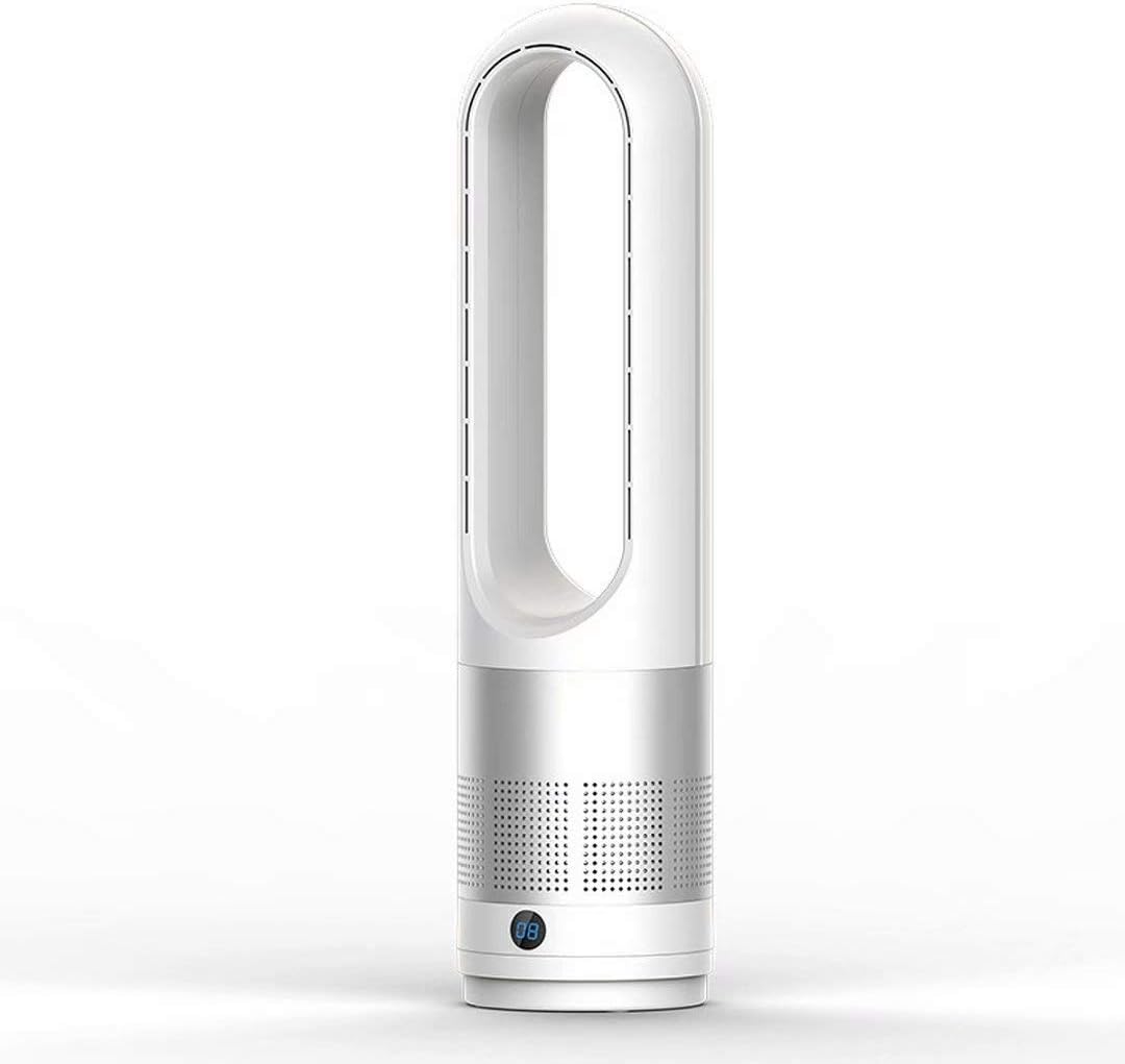 Ventoinha de torre, Generisch, 18 ', 30 dB, com comando à distância, com temporizador, Branco / Prateado, para uso diário