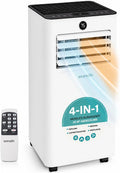 Ar condicionado portátil, SereneLife, Klimaanlage, 54 dB, com comando à distância, com temporizador, com rodas, Branco / Preto, para uso diário