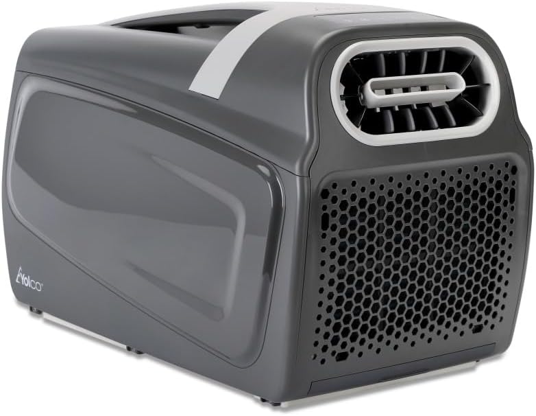 Ar condicionado portátil, Yolco, TC390, com comando à distância, com controlo por aplicação, Cinzento, para uso diário
