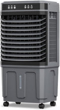 Ar condicionado portátil, Generic, 3 níveis, regulável, com comando à distância, com temporizador, Cinzento / Preto, para uso diário