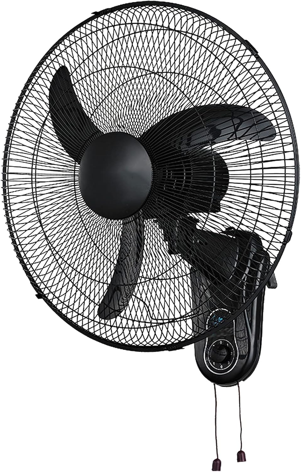 Ventoinha de parede, JKJZSALJ, 45 cm, 18 ', 3 níveis, alumínio, metal, Preto, para uso diário