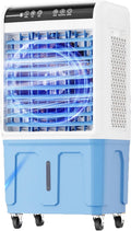 Ar condicionado portátil, Generisch, com rodas, Branco / Azul, para uso diário