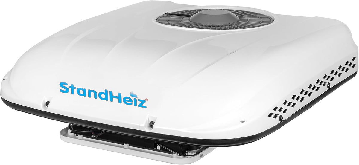 Ar condicionado, StandHeiz, 1800W, 12V, 750W, 60dB, com comando à distância, Branco, para uso diário