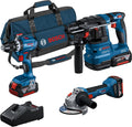 Bosch, Ferramenta elétrica, Professional, 18V, 4.0Ah, com bateria, com carregador, Azul / Preto, para trabalhos de manutenção