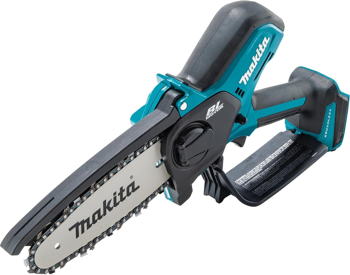 Makita, Motosserra, DUC150Z, 18 V, 55 ml, 0,8 cm, 350 W, com bateria, Preto / Azul / Prateado, para utilização no exterior