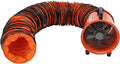 Soprador de folhas, ACROSSPART, 68 dB, 3300 U/min, resistente à água, aço, Laranja / Preto, para utilização no exterior