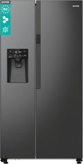 Frigorífico combinado, Gorenje, NRR9185ESBXL, 178,6 cm, aço inoxidável, aço, Preto, para uso diário