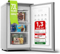 Congelador vertical, Stillstern, Gefrierschrank, 73L, 41 dB, classe energética C, Prateado, para uso diário
