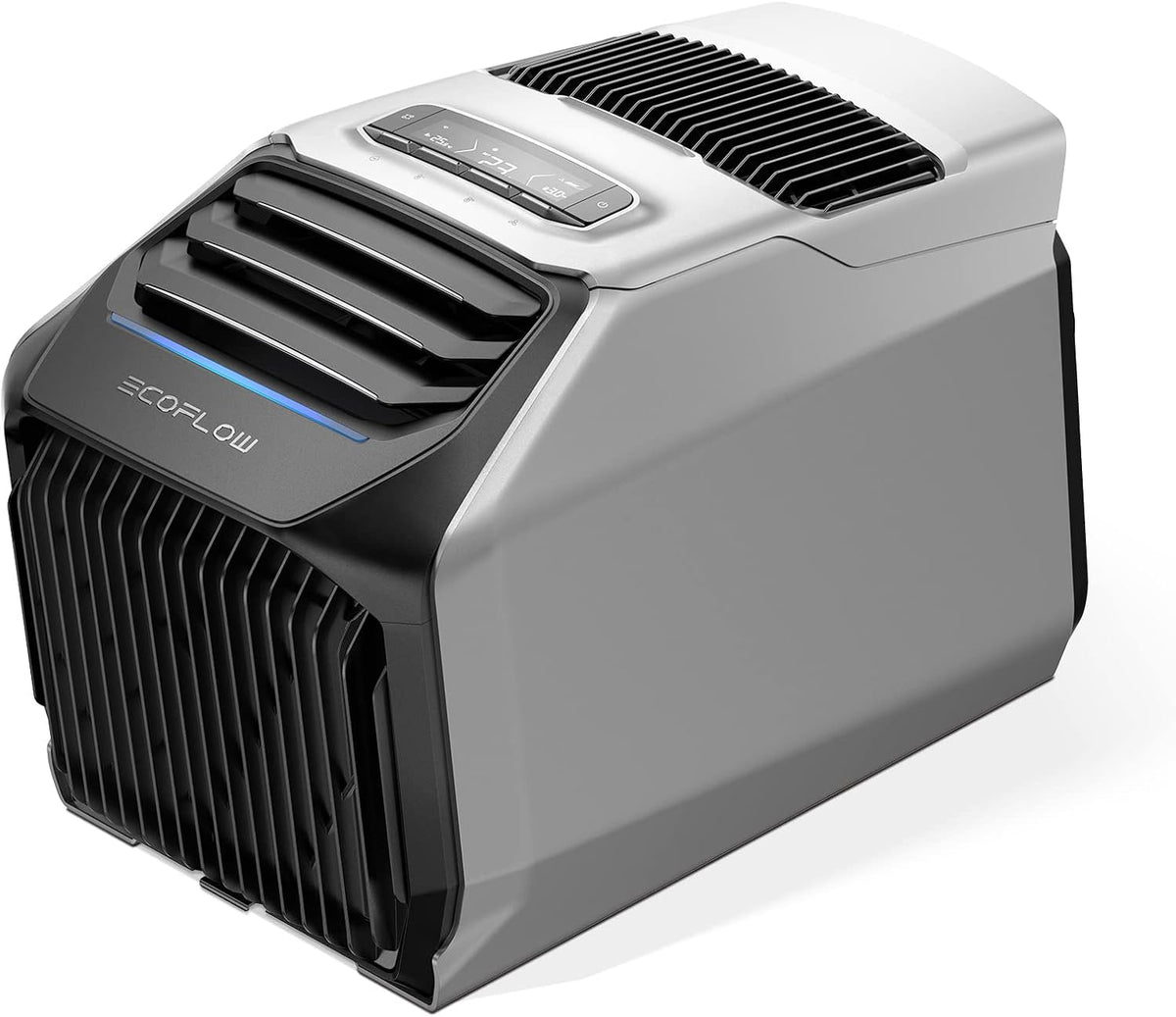 Ar condicionado portátil, EF ECOFLOW, WAVE, 44 dB, com controlo por aplicação, Preto / Prateado, para uso diário