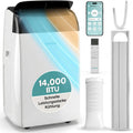 Ar condicionado portátil, SereneLife, Klimaanlage, 2,9kW, 4.10 kW, 54 dB, 69 cm, 50 × 36 × 69 cm, com comando à distância, com temporizador, metal