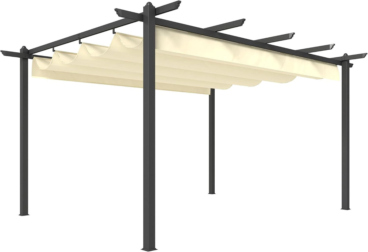 Tenda de jardim, Outsunny, 3 × 4 m, 96 m, 2,1 m, 45 m, 9,2 kg, 2,2 × 3,96 × 2,96 m, alumínio, Creme, para jardim e exterior