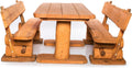 Banco, Mega Holz, Gartengarnitur, 200 cm, 74 cm, 4,5 cm, 80 cm, 45 cm, madeira, Castanho, para uso diário